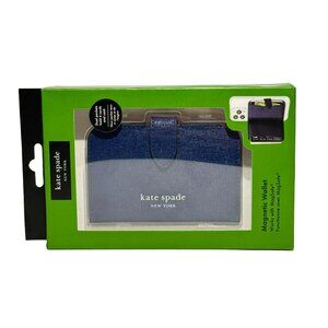 Kate Spade New York Morgan MagSafe Magnetic Wallet Navy for iPhone NEW